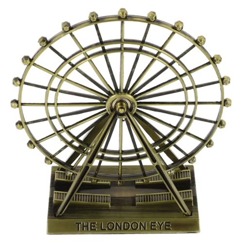 Gatuida Vintage Ferris Wheel Modell Dekorative Tischfigur Antike Robuster Schmuck Stilvolle Tv Schrank und Weinregal Dekoration Antikem von Gatuida