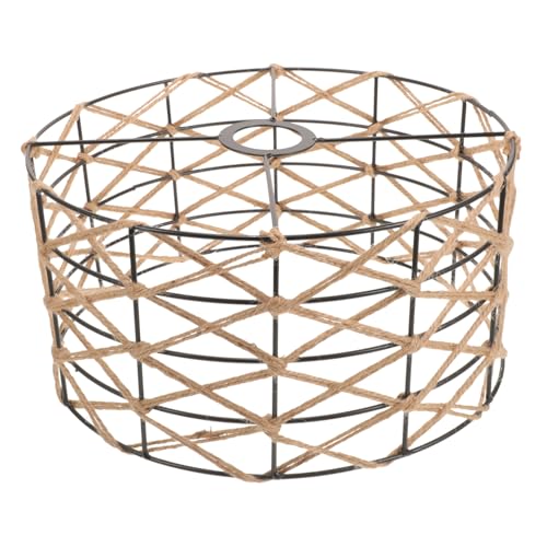 Gatuida Vintage Hängender Metall Lampenschirm mit Hanfseil Robuste Eisenrahmen Deckenleuchte Leicht zu Installierender Woven Lampshade für Wohnzimmer Schlafzimmer Bar Restaurant Gatuida Vintage Hängender Metall Lampenschirm mit Hanfseil Robuste Eisenrahmen Deckenleuchte Leicht zu Installierender Woven Lampshade für Wohnzimmer Schlafzimmer Bar Restaurant von Gatuida