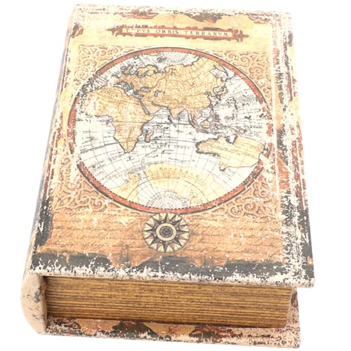 Gatuida Vintage Holzbox Buchform Dekorative Aufbewahrungsbox mit Realistischem Papierstapel design Robuste Desktop Deko Große Kapazität für Bücherregal und Foto hintergrund Stilvolle Gatuida Vintage Holzbox Buchform Dekorative Aufbewahrungsbox mit Realistischem Papierstapel design Robuste Desktop Deko Große Kapazität für Bücherregal und Foto hintergrund Stilvolle von Gatuida