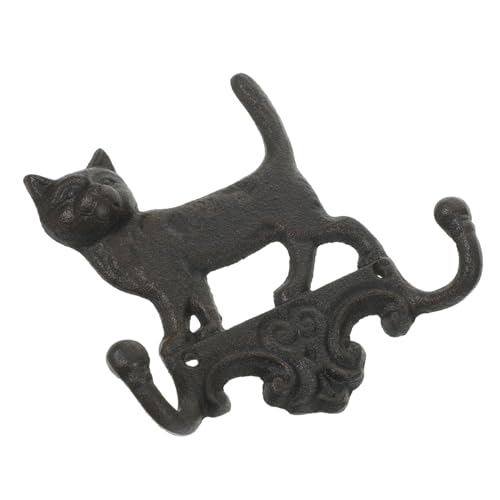 Gatuida Vintage Wandhaken aus Gusseisen im Amerikanischen Landhausstil Doppelter Tierform kleiderhaken mit Hoher Tragfähigkeit Dekorativ für Zuhause Büro Küche und Garten Katzenmotiv Gatuida Vintage Wandhaken aus Gusseisen im Amerikanischen Landhausstil Doppelter Tierform kleiderhaken mit Hoher Tragfähigkeit Dekorativ für Zuhause Büro Küche und Garten Katzenmotiv von Gatuida