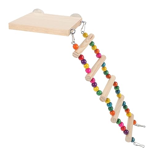 Gatuida Vogel Kletterleiter Holzspielzeug mit Plattform für Papageien und Kleine Vögel Natürliche Holzleiter zur Beschäftigung Training und Schnabelpflege Stabiler Vogelspielplatz für Gatuida Vogel Kletterleiter Holzspielzeug mit Plattform für Papageien und Kleine Vögel Natürliche Holzleiter zur Beschäftigung Training und Schnabelpflege Stabiler Vogelspielplatz für von Gatuida