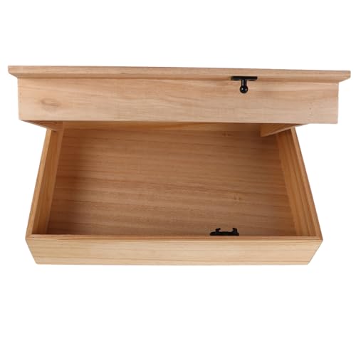 Gatuida Wandmontierte Aufbewahrungsbox rustikales Wandregal hängende Regale Dekorative Wandregal rustikale Schweberegale Holzregale für Wand Walnuss Beige Gatuida Wandmontierte Aufbewahrungsbox rustikales Wandregal hängende Regale Dekorative Wandregal rustikale Schweberegale Holzregale für Wand Walnuss Beige von Gatuida