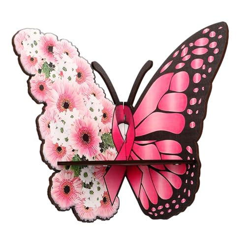 Gatuida Wandmontierter Holzschmetterling Regal mit Bunten Akzenten Dekorativer Wandshelf für Pflanzen und Persönliche Erinnerungsstücke für Wohnzimmer Schlafzimmer und von Gatuida