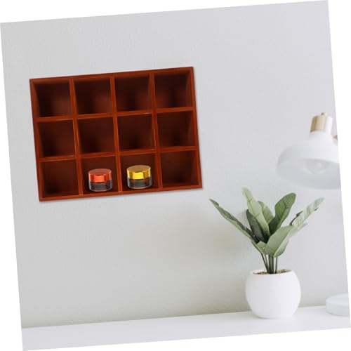 Gatuida Wandregal Fächer Holz Vintage Wandaufhängung Schwebendes Kastenregal für Wohnzimmer Schlafzimmer Arbeitszimmer Stabile Aufbewahrung und Figuren Display von Gatuida