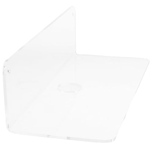 Gatuida Wandregal Transparent Schwebend Vielseitig Belastbar Multifunktional für Wohnzimmer Büro Badezimmer Modernes Design Platzsparend Kratzfest und Pflegeleicht von Gatuida