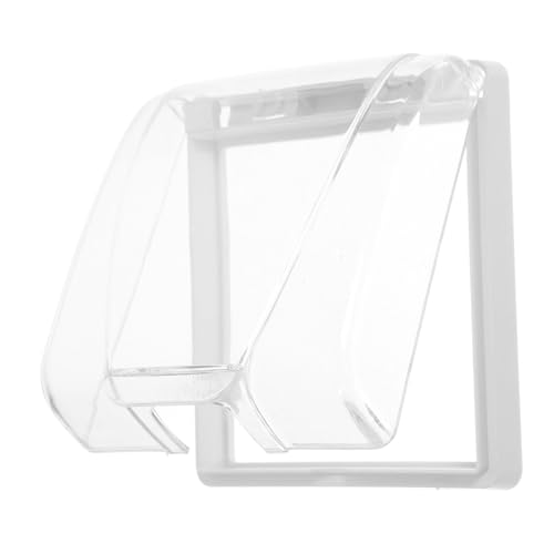 Gatuida Wasserdichte Steckdosenabdeckung Transparent Modell Schutzgehäuse Spritzwassergeschützt Für Badezimmer Feuchtraum Steckdosenschutz Kunststoff Robust Kleben Ohne Werkzeug von Gatuida