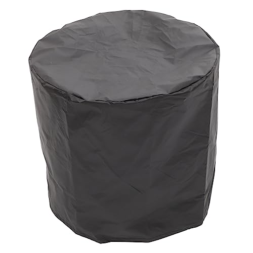 Gatuida Wasserdichte Strapazierfähige Kleine Abdeckung für Gartentisch Outdoor Möbel Schutz Schwarze Runde Schutzhülle Wasserabweisend Staubdicht Silberbeschichtet von Gatuida