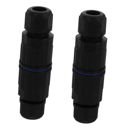 Gatuida Wasserdichte Terminals wasserdichtes Verbindungskabel Reparaturset für Verlängerungskabel Kupplungskabel mit Außenhülle Wasserdichter elektrischer Stecker Abs Schwarz von Gatuida