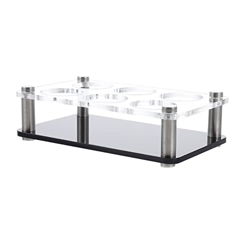 Gatuida Weinglasregal Bardekor Kneipenzubehör bar zubehör Gestell Easy putz Party Accessoires Cocktail-Set Whiskey Lagerregal für Schnapsgläser Schnapsglas-Server aus Acryl Black von Gatuida