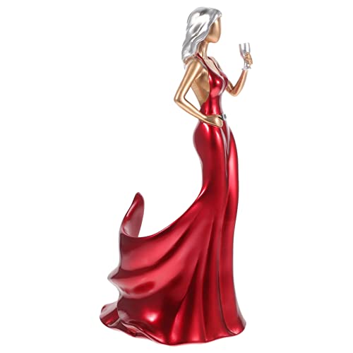Gatuida Weinhalterständer Aus Resin Damenstatue Als Dekorativer Weinständer Für Wohnzimmer Kreatives Europäisches Design Für Hochzeitsgeschenke Und Moderne von Gatuida