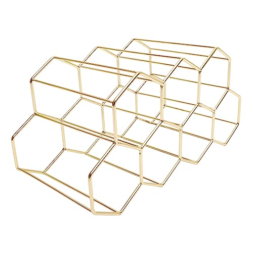Gatuida Weinkaraffe Luft Panzer Träger Flaschen Keller Weinfass Stand Faltbar Tasche Maschine Spender Kühler Original Stehen Veranstalter Weinregal Gestell Innen Golden Schmiedeeisen von Gatuida