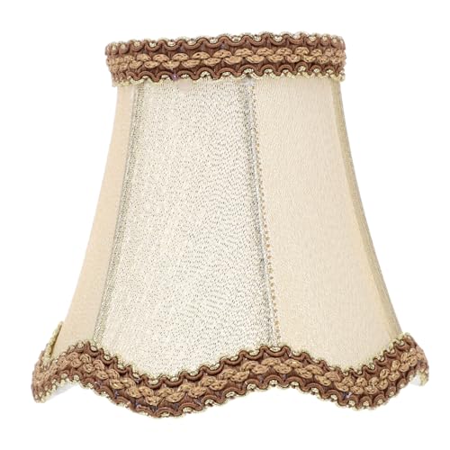 Gatuida Wellenförmiger Stofflampenschirm aus Leichtem Langlebigem Material Einfach zu Montieren Dekorative Lampenabdeckung für Wohnzimmer Schlafzimmer und Kinderzimmer von Gatuida