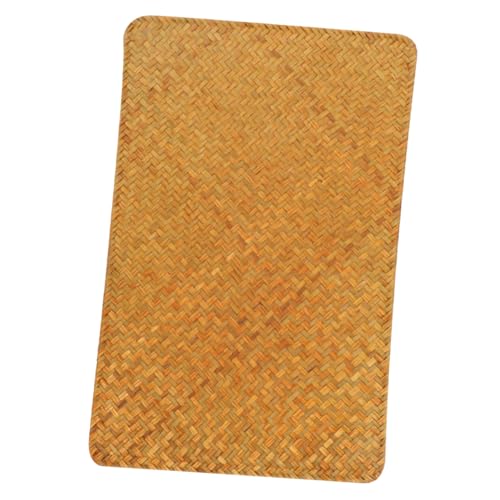 Gatuida Woven Tischset Platzmatte Hitzeschutz Kratzfest Abwaschbar Küchentisch Deko Hellorange für Teller Tassen und Party von Gatuida