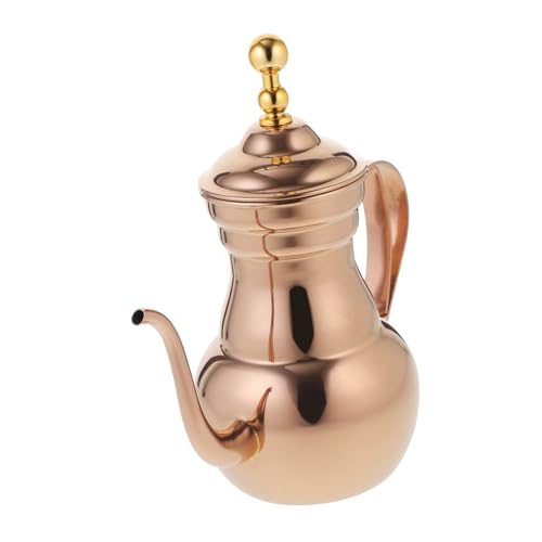 Gatuida mit Sieb Arabische Kaffeekanne und Teekessel Rostfrei Langes Schmaler Ausguss Praktische Filterfunktion für Zuhause Büro Hotel Geeignet Schokoladenfarben Gatuida mit Sieb Arabische Kaffeekanne und Teekessel Rostfrei Langes Schmaler Ausguss Praktische Filterfunktion für Zuhause Büro Hotel Geeignet Schokoladenfarben von Gatuida