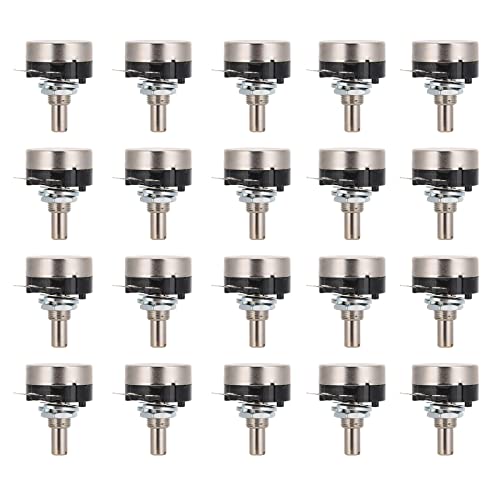 Motorpotentiometer, Potentiometer-Set 6mm Wellendurchmesser Carbonfolie für Audio für Radio(B254 250K) von Gatuxe