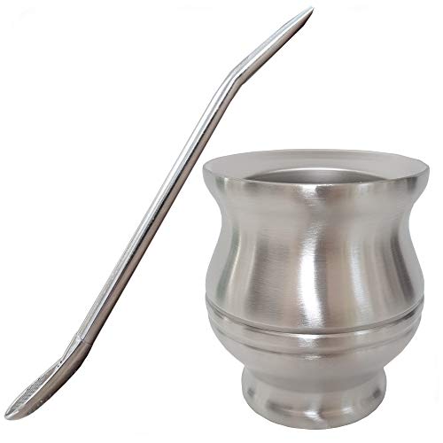 Klicken Sie hier, um die erweiterte Ansicht zu öffnen Gaucho Bruno - Yerba Mate Starter Kit mit Thermobecher aus Edelstahl und Bombilla | Leicht zu reinigen | Gute Qualität von Gaucho Bruno