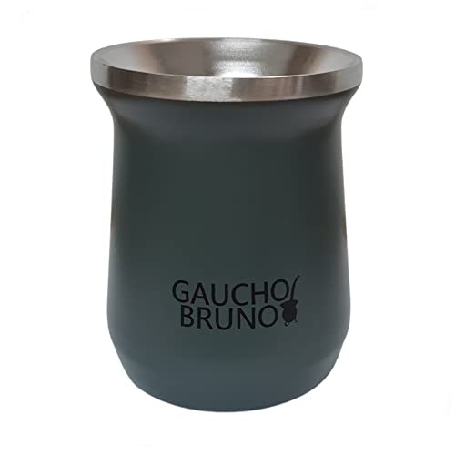 Gaucho Bruno – Thermo-Mate aus Edelstahl zum Trinken von Yerba Mate | Leicht zu reinigen | Angenehm zu halten | Hält die Getränketemperatur aufrecht. von Gaucho Bruno