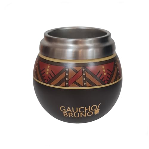 Gaucho Bruno – Thermo-Mate aus Edelstahl zum Yerba Mate | Leicht zu reinigen | Angenehm zu halten | Hält die Getränketemperatur aufrecht | Design das wie ein natürlicher Kürbis aussieht Gaucho Bruno – Thermo-Mate aus Edelstahl zum Yerba Mate | Leicht zu reinigen | Angenehm zu halten | Hält die Getränketemperatur aufrecht | Design das wie ein natürlicher Kürbis aussieht von Gaucho Bruno