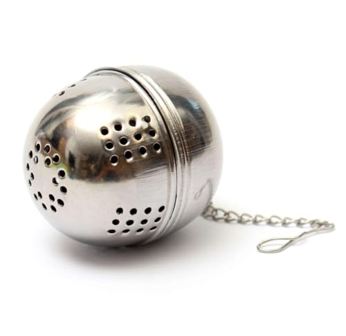 Gaucho Cebar Teesieb für losen Tee ● Teesieb aus Edelstahl 304 ● Wiederverwendbares Teesieb ● Sieb für die meisten Tassen ● Tee- und Kräutersieb, Silver von Gaucho Cebar