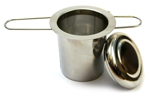 Gaucho Cebar Teesieb für losen Tee ● Teesieb aus Edelstahl 304 ● Wiederverwendbares Teesieb ● Sieb für die meisten Tassen ● Tee- und Kräutersieb, Silver von Gaucho Cebar