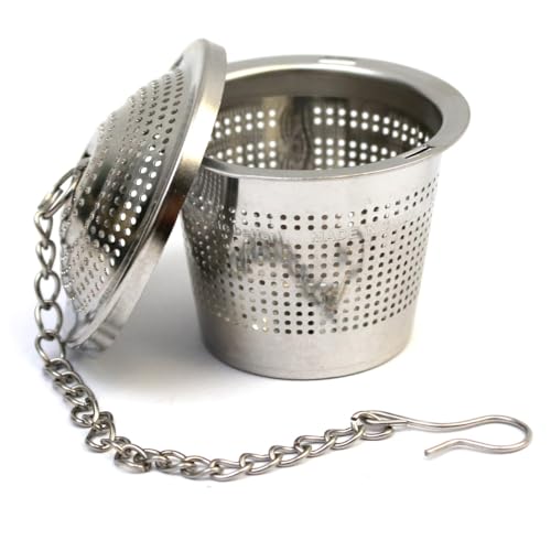 Gaucho Cebar Teesieb für losen Tee ● Teesieb aus Edelstahl 304 ● Wiederverwendbares Teesieb ● Sieb für die meisten Tassen ● Tee- und Kräutersieb von Gaucho Cebar