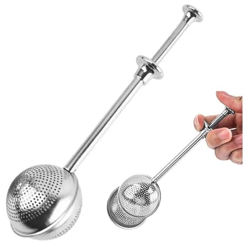 Gaucho Cebar Teesieb für losen Tee ● Teesieb aus Edelstahl 304 ● Wiederverwendbares Teesieb ● Sieb für die meisten Tassen ● Tee- und Kräutersieb, Silver von Gaucho Cebar
