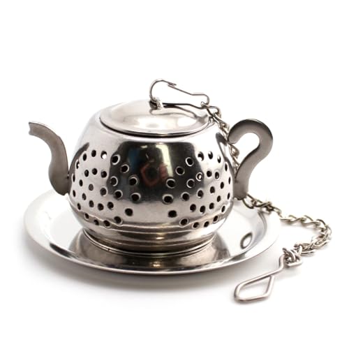 Gaucho Cebar Teesieb für losen Tee ● Teesieb aus Edelstahl 304 ● Wiederverwendbares Teesieb ● Sieb für die meisten Tassen ● Tee- und Kräutersieb, Silver von Gaucho Cebar