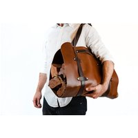 Vollnarbenleder Holzstamm Träger von Gaucholife