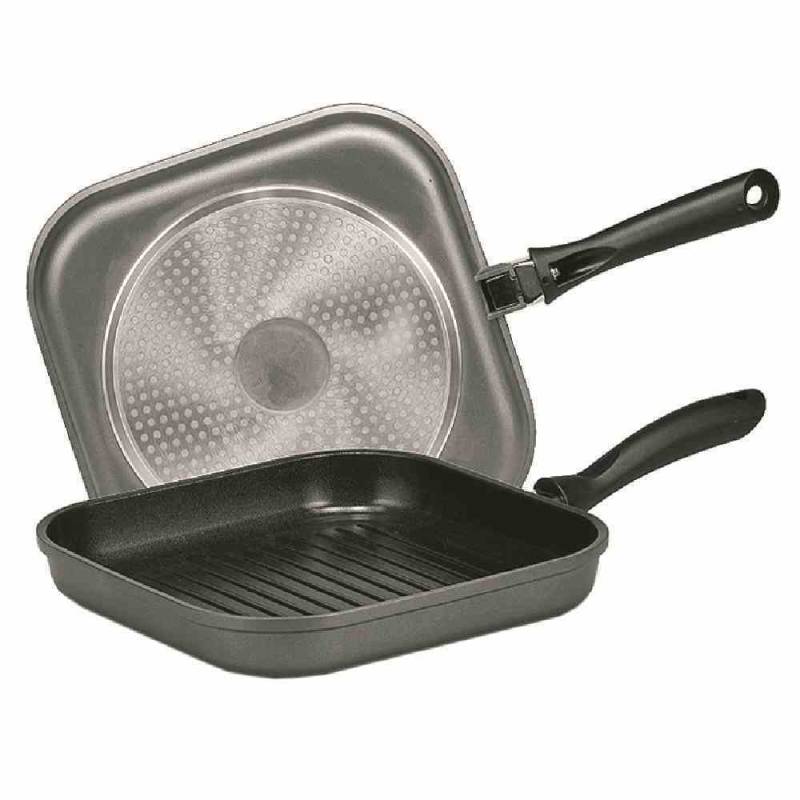 Krüger Steakpfanne Potsdam, 28 x 28 cm ohne Deckel mit Rillenboden von Gautzsch - Krüger