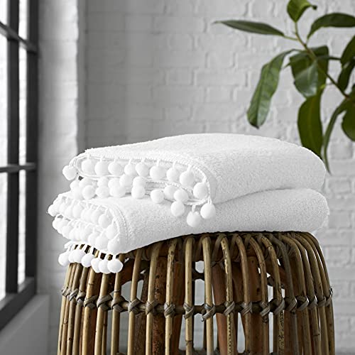 Gaveno Cavailia Luxuriöse Handtücher aus Reiner Baumwolle, 550 g/m² oder ultraweich, super saugfähig, ägyptisch, Weiß, 2 Stück von Gaveno Cavailia