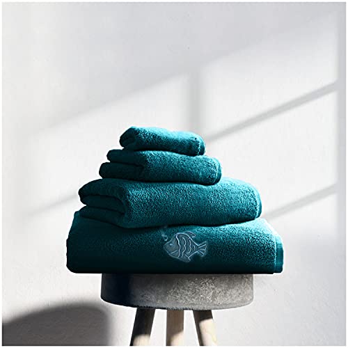 GC GAVENO CAVAILIA Super Soft Towels Badelaken, 450 g/m², ägyptische Baumwolle, Handtuch-Set, 3 Stück, Türkis von GC GAVENO CAVAILIA