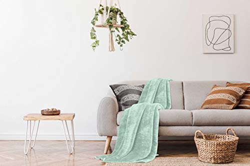 Gaveno Cavailia Überwurf, Kunstfell, für Sofa/Bett, Nerz, Mint, King (200x240 cm) von Gaveno Cavailia