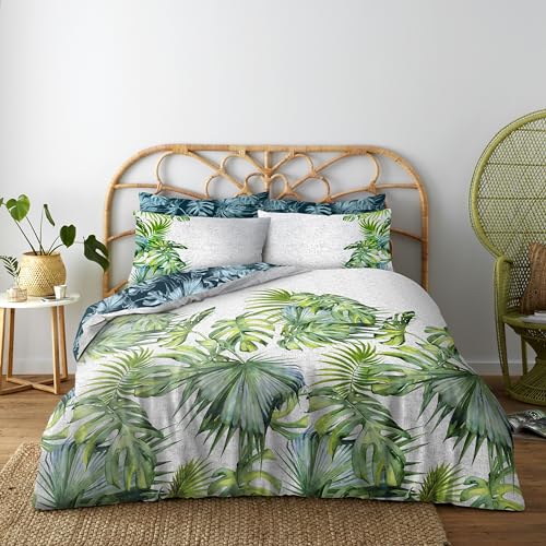 Gaveno cavalia Luxus Tropical Leaf Bettwäsche-Set mit Bettbezug und Kissen Fall King, grün von GC GAVENO CAVAILIA