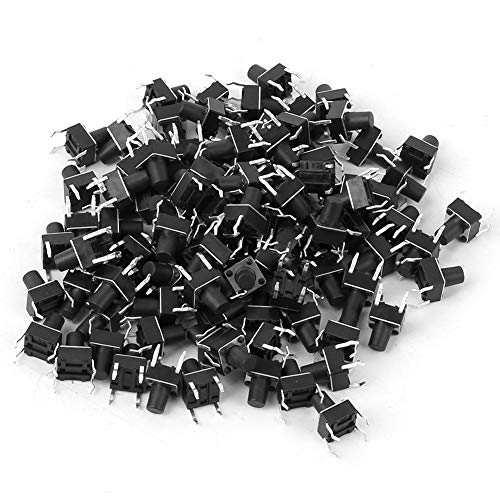 100 Stück Mini Micro Tactile Druckknopf-Schalter Zubehör 6x6x8mm Selbst zurücksetzen der hoher Präzision DC12V 50mA 100% nageln eues Kunststoff-DIP für Leiterplatte 100 Stück Mini Micro Tactile Druckknopf-Schalter Zubehör 6x6x8mm Selbst zurücksetzen der hoher Präzision DC12V 50mA 100% nageln eues Kunststoff-DIP für Leiterplatte von Gavigain