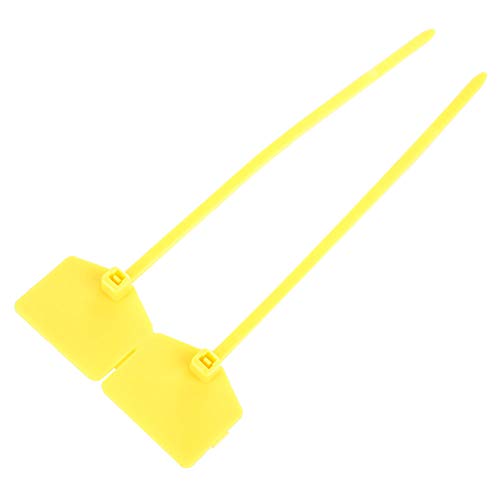 100PCS Zip Ties, Kunststoff Einweg-Schloss, 120mm selbstverriegelnde Krawatte Koffer Tasche el Tag für Schränke und Schubladen - Baby Proofing Cabinet Lock, Self Locking el(Gelb) von Gavigain
