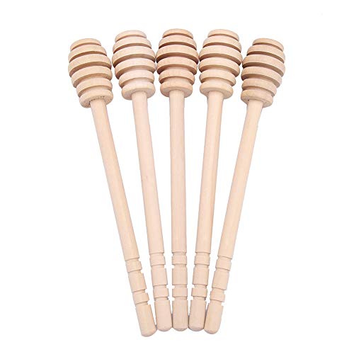 24 Stück Holz-Honiglöffel, Honigrührer, Honigstab, Marmeladensirup-Rührstab, Mini-Honiglöffel Zum Honigglas, Zum Dosieren von Honig(16CM) von Gavigain