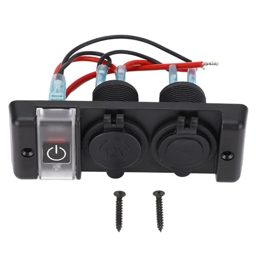 3 in 1 Power Combo Switch Panel rotes Lichtschalter Doppel USB- und 12 -V -Zigaretten -Leichter steckbar für das Auto -Wohnmobil -Boot 3 in 1 Power Combo Switch Panel rotes Lichtschalter Doppel USB- und 12 -V -Zigaretten -Leichter steckbar für das Auto -Wohnmobil -Boot von Gavigain