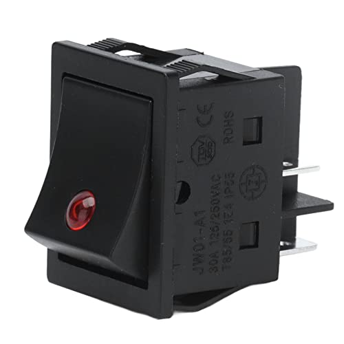 Bootsschalter Wechselschalter ABS 4 Pin EIN/AUS mit Kontrollleuchte für Autos Schiffe 125/250VAC von Gavigain