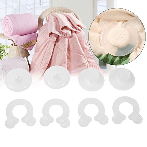 Cover Clips, 4Pcs Bettdecke Klammern Bettdecke Abdeckung Pins, Bettdecke Pin Tröster Clips weichen Stoff Material doppelseitige Pin Befestigungen Schlafzimmer Bettwäsche Quilts Fixing Halter für Quilt Cover Clips, 4Pcs Bettdecke Klammern Bettdecke Abdeckung Pins, Bettdecke Pin Tröster Clips weichen Stoff Material doppelseitige Pin Befestigungen Schlafzimmer Bettwäsche Quilts Fixing Halter für Quilt von Gavigain