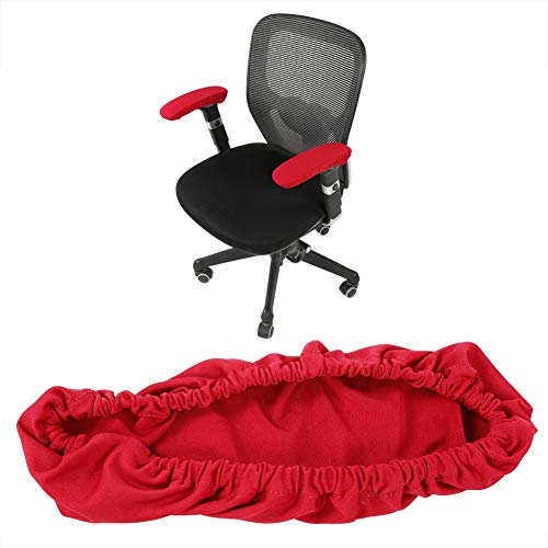 Gavigain 1 Paar elastische Dehnbare Bürostuhl Armlehne Abdeckungen abnehmbar Computer Stuhl Arm Protector (rot) von Gavigain