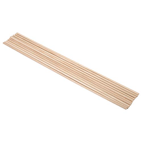 Gavigain 10 Stück Holzstäbe, Bastelstäbe, 30 cm, DIY WoodenArt Sticks, Kunstdübelstäbe, Holzstangen, Holzstäbe, Holzstäbe(4MM*30CM) von Gavigain