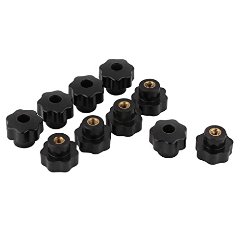 Gavigain 10pcs universelle schwarze Farbe Kunststoff Runder Form Griff M6*25 für die Werkzeugmaschine von Gavigain