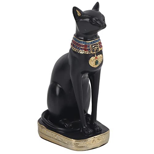 Gavigain Ägyptische Katze Harz Statue Figur Haushalt Zimmer Ornament Crafts Home Decoration(A5-YX260839-S) von Gavigain