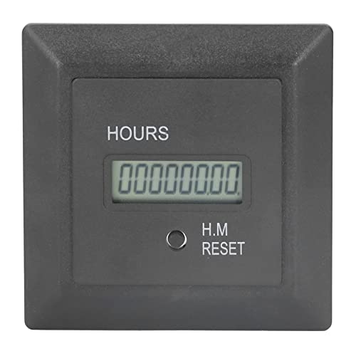 Gavigain Digitalanzeige Timer Betriebsstundenzähler 0‑999999H 59M AC Industrie Smart Control ABS von Gavigain
