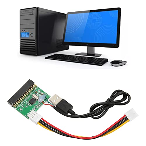 Gavigain Diskettenlaufwerk-zu-USB-Adapter, 1,44 MB 3,5-Zoll-Diskettenlaufwerksanschluss, 34P-zu-USB-Kabeladapterplatine, Plug-and-Play-34-Pin-zu-USB-Kabeladapter Für 1,44-MB-Diskettenlaufwerk von Gavigain