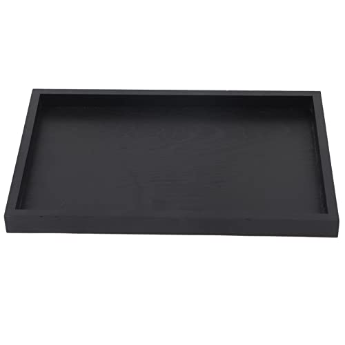 Gavigain Holz-Tee-Tablett, schwarzes Tablett für Couchtisch Massivholz kleines Tablett Rechteck Tablett Badezimmer Tablett Abendessen Tablett Tee Tablett Kaffee Tablett für Home Office Teehaus (22 * 1 Gavigain Holz-Tee-Tablett, schwarzes Tablett für Couchtisch Massivholz kleines Tablett Rechteck Tablett Badezimmer Tablett Abendessen Tablett Tee Tablett Kaffee Tablett für Home Office Teehaus (22 * 1 von Gavigain