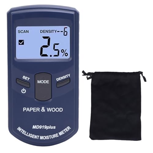 Gavigain Holzwassermesser professioneller Holz- und Beton -Tester -Rückbeleuchtung Leckage Detektor Ergonomisches Handwerkzeug für Zuhause und Konstruktion von Gavigain
