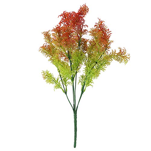 Gavigain Künstliche Algen zum Basteln, künstliche Algenpflanzen aus Kunststoff, Dekoration für Zuhause, Haus, Garten, künstliche Blätter (Seaweed orange) von Gavigain
