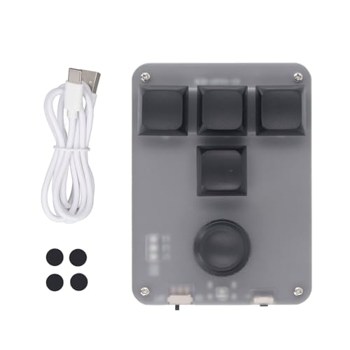 Gavigain Mini Blue Switch Programmierbares mechanisches Tastatur mit RGB Light Black Kabel -BT -Verbindung für Konzerte Filme Spiele von Gavigain