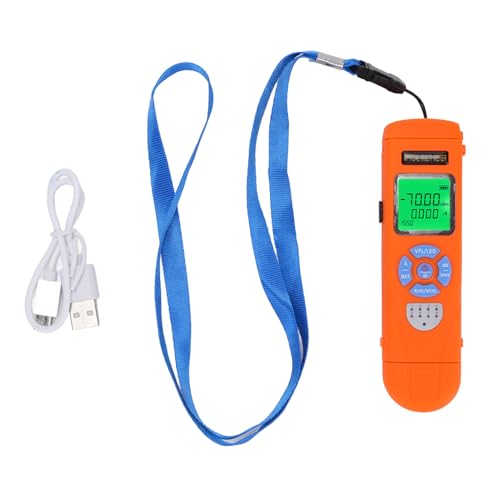 Gavigain Multifunktionaler Glasfasertester OPM VFL LED-Licht RJ45-Test 850–1650 nm Wellenlängenspeicher Tragbar für Techniker, Ingenieure von Gavigain